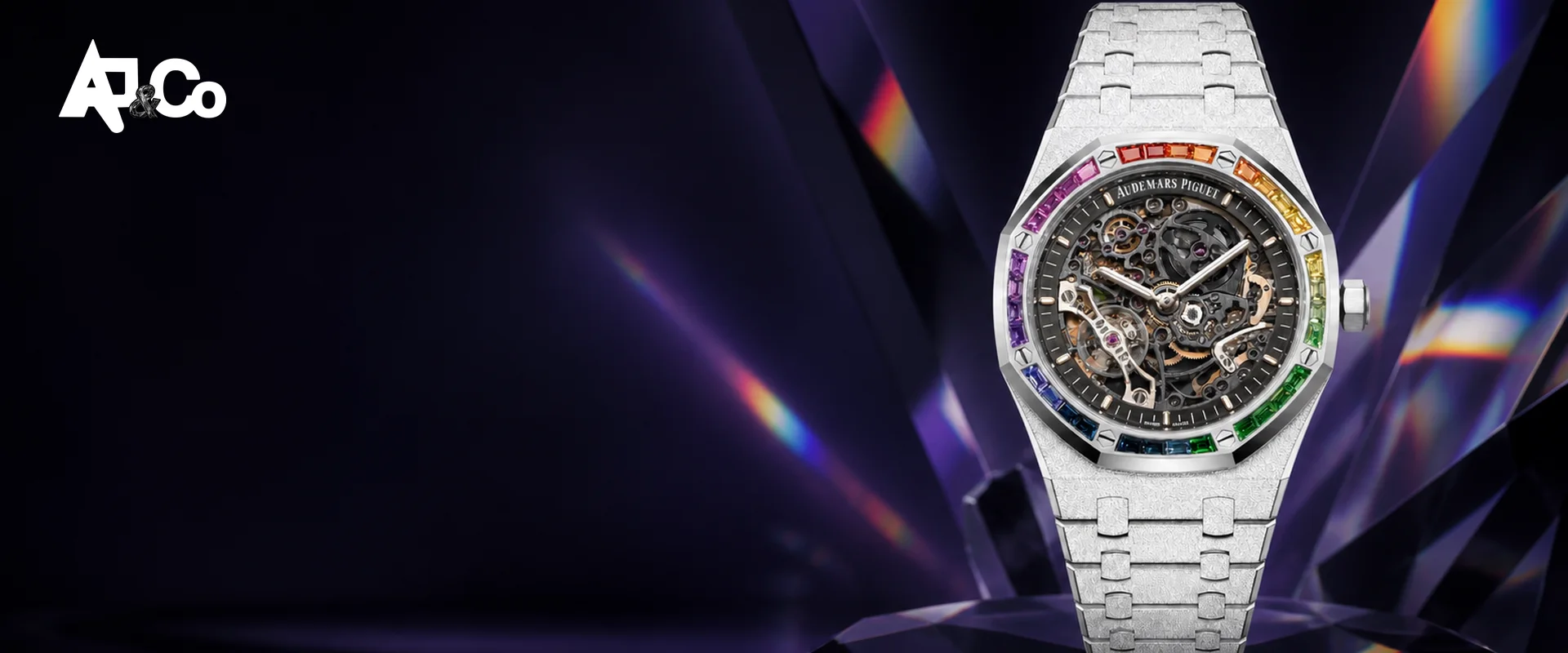 Rainbow-set collector watch